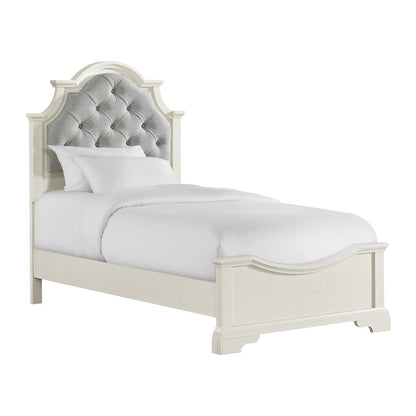 Ulysses Youth Twin UPH 5PC Bedroom Set in White