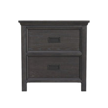 Hampton Kids 2-Drawer Nightstand with USB in Charcoal