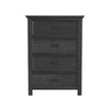 Hampton Kids 4-Drawer Chest in Charcoal