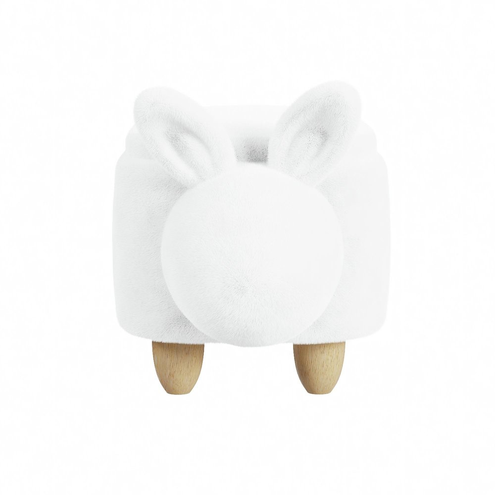Thumper Rabbit Storage Stool in White