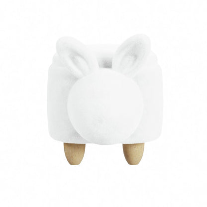Thumper Rabbit Storage Stool in White