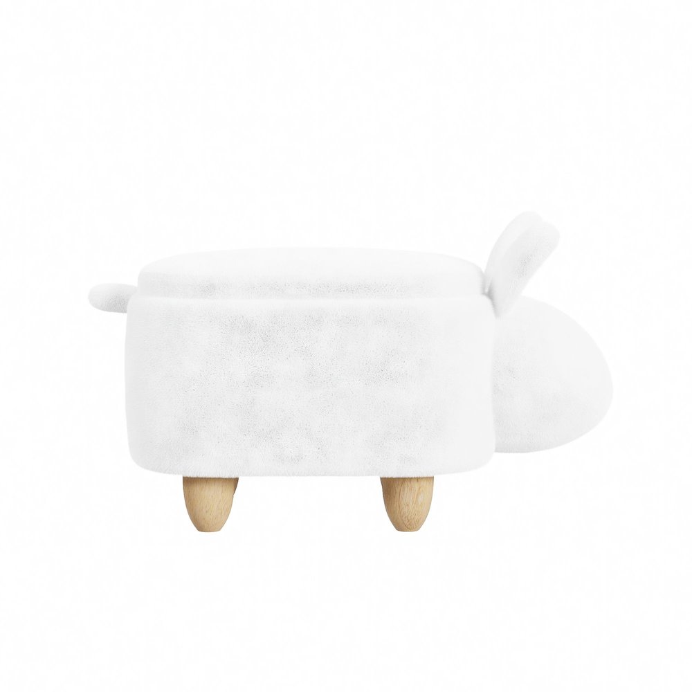 Thumper Rabbit Storage Stool in White
