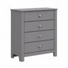 Santino 4-Drawer Chest in Grey