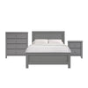 Santino Full Panel 3PC Bedroom Set in Grey
