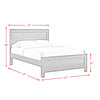 Santino Full Panel 3PC Bedroom Set in Grey