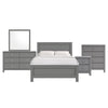 Santino Full Panel 5PC Bedroom Set in Grey