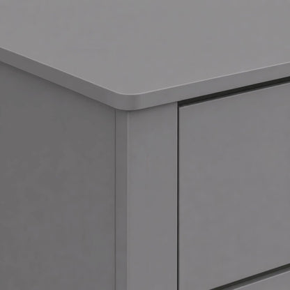 Santino 2-Drawer Nightstand in Grey