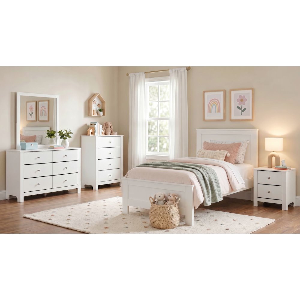 Santino 4-Drawer Chest in White