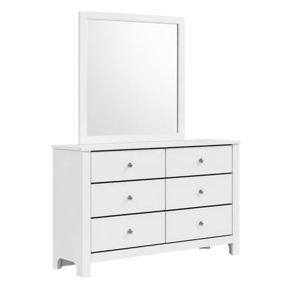 Santino Dresser and Mirror Set in White