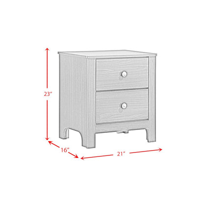 Santino Full Panel 5PC Bedroom Set in White