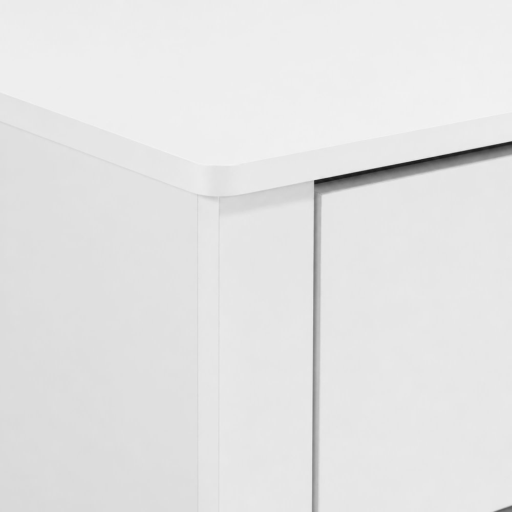 Santino 2-Drawer Nightstand in White