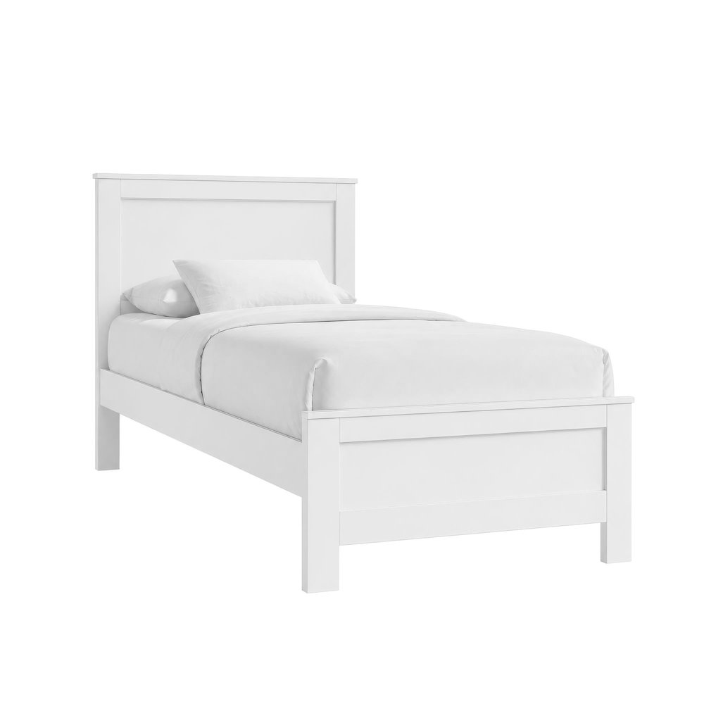 Santino Twin Panel 3PC Bedroom Set in White