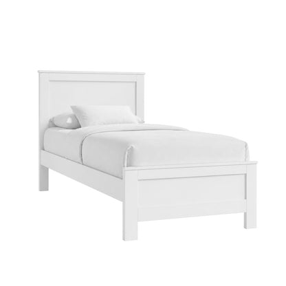 Santino Twin Panel 5PC Bedroom Set in White
