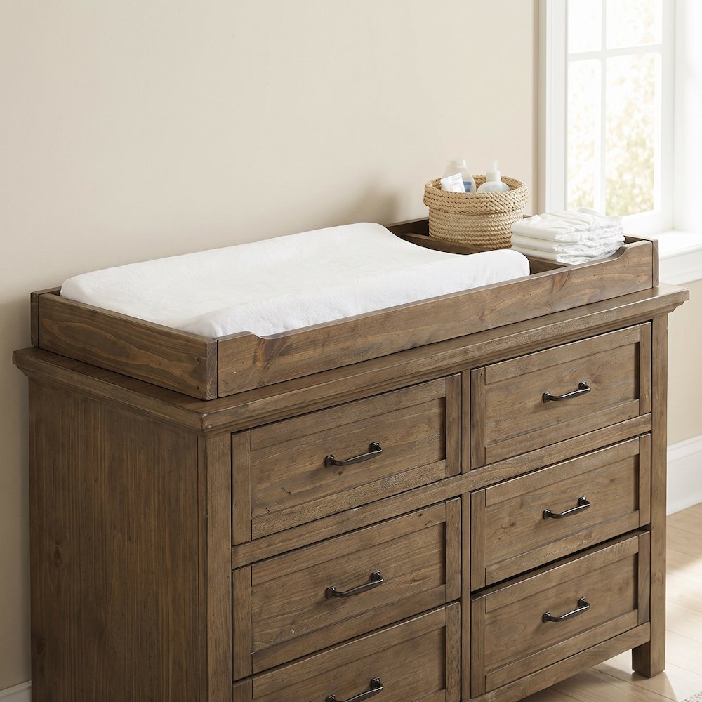 Westwood Design Westfield Changing Tray - Harvest Brown Finish