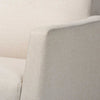Yashiya Mid-century Retro Modern Light Beige Fabric Upholstered Rocking Chair