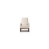 Yashiya Mid-century Retro Modern Light Beige Fabric Upholstered Rocking Chair