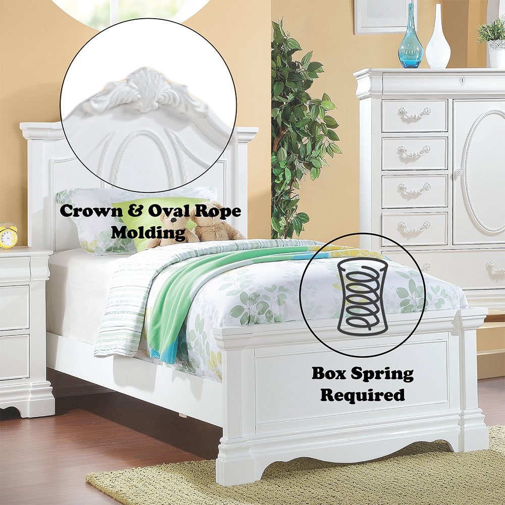 Estrella Full Bed White