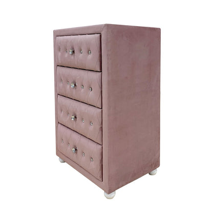 Reggie Chest Pink Fabric
