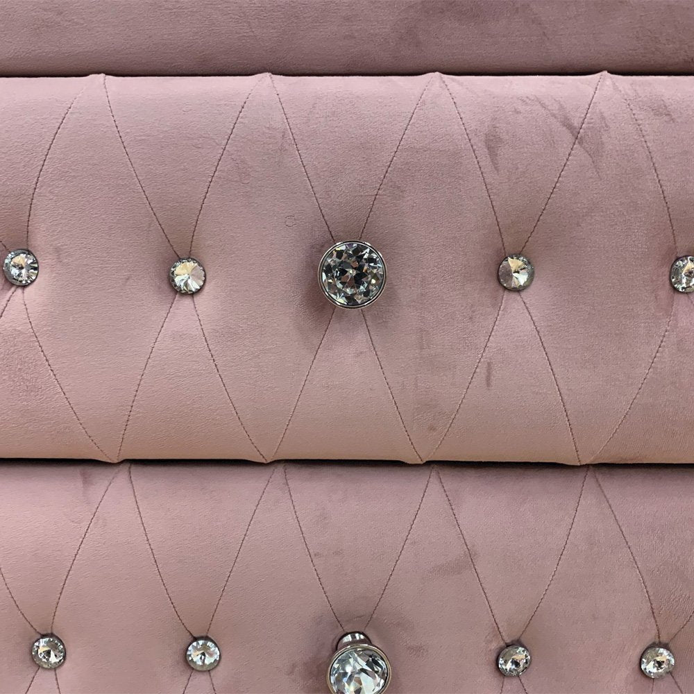 Reggie Chest Pink Fabric