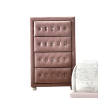 Reggie Pink Fabric Chest, Pink Color