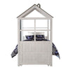 Tree House II Twin Bed Weathered White & Washed Gray