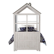 Tree House II Twin Bed Weathered White & Washed Gray