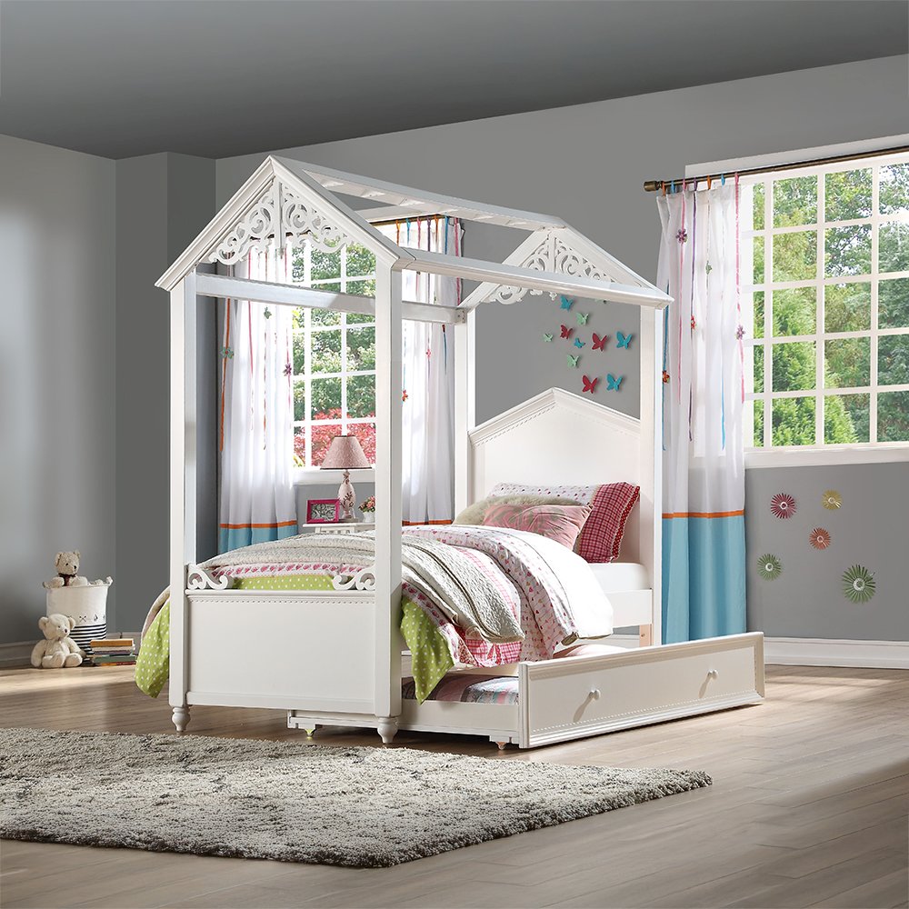 Rapunzel Twin Bed White