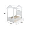 Rapunzel Twin Bed White