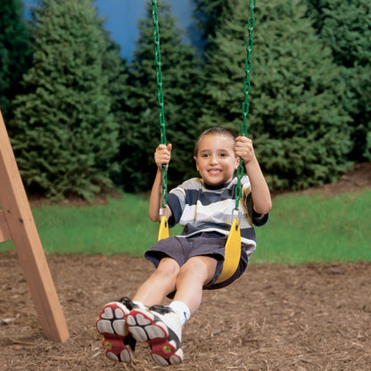 Swing Seat. Yellow and Gold Color
