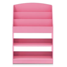 Furinno KidKanac Magazine/Bookshelf with Toy Storage, Pink