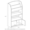 Kidkanac Magazine/Bookshelf with Toy Storage Cabinet, Pink