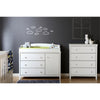South Shore Cotton Candy Changing Table with Removable Changing Station, Pure White