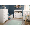 South Shore Reevo Changing Table with Storage, Pure White