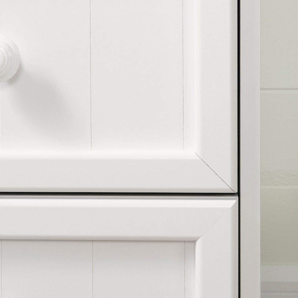 Savannah Changing Table with Drawers and Open Storage, Pure White