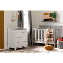 Cotton Candy Baby Crib 4 Heights with Toddler Rail, Soft Gray