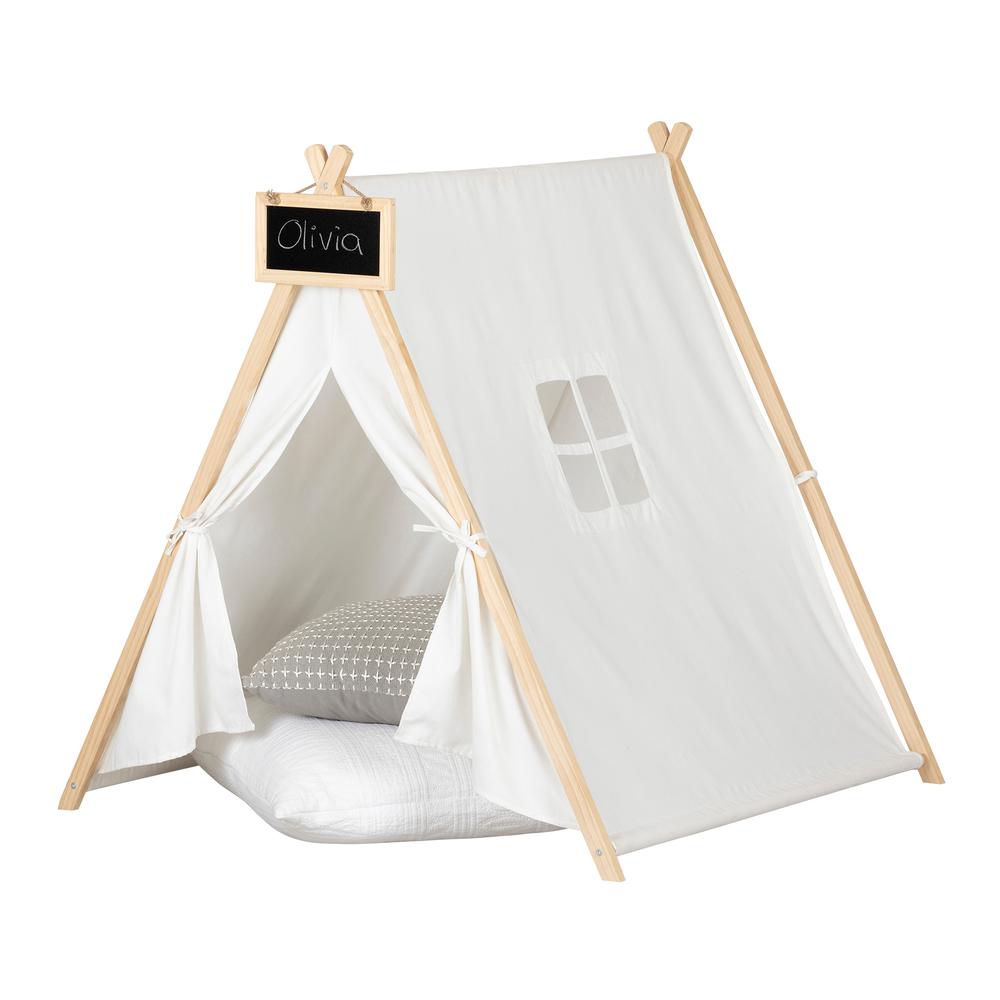 Sweedi Organic Cotton and Pine Play Tent with Chalkboard