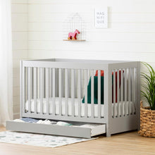 Cookie Crib with Drawer , Soft Gray
