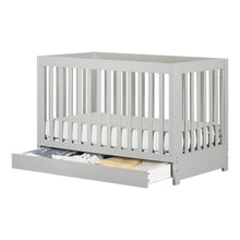 Cookie Crib with Drawer , Soft Gray