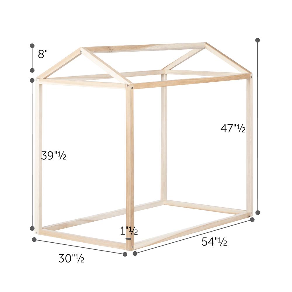 Sweedi Natural Poplar Toddler House Bed