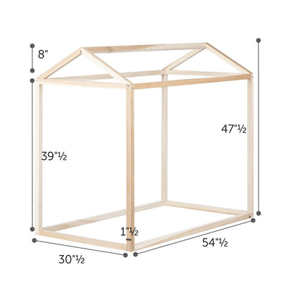Sweedi Natural Poplar Toddler House Bed