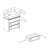 South Shore Angel Changing Table, Pure White