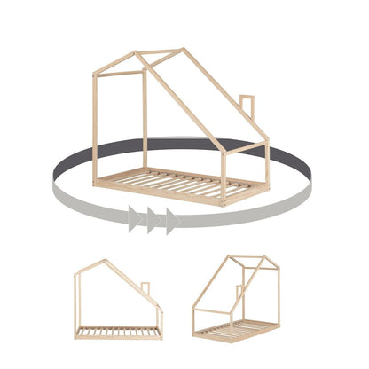 Sweedi House Bed, Natural