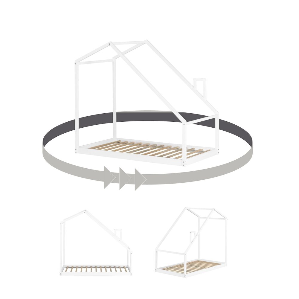 Sweedi House Bed, White