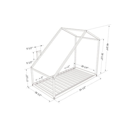 Sweedi House Bed, Natural