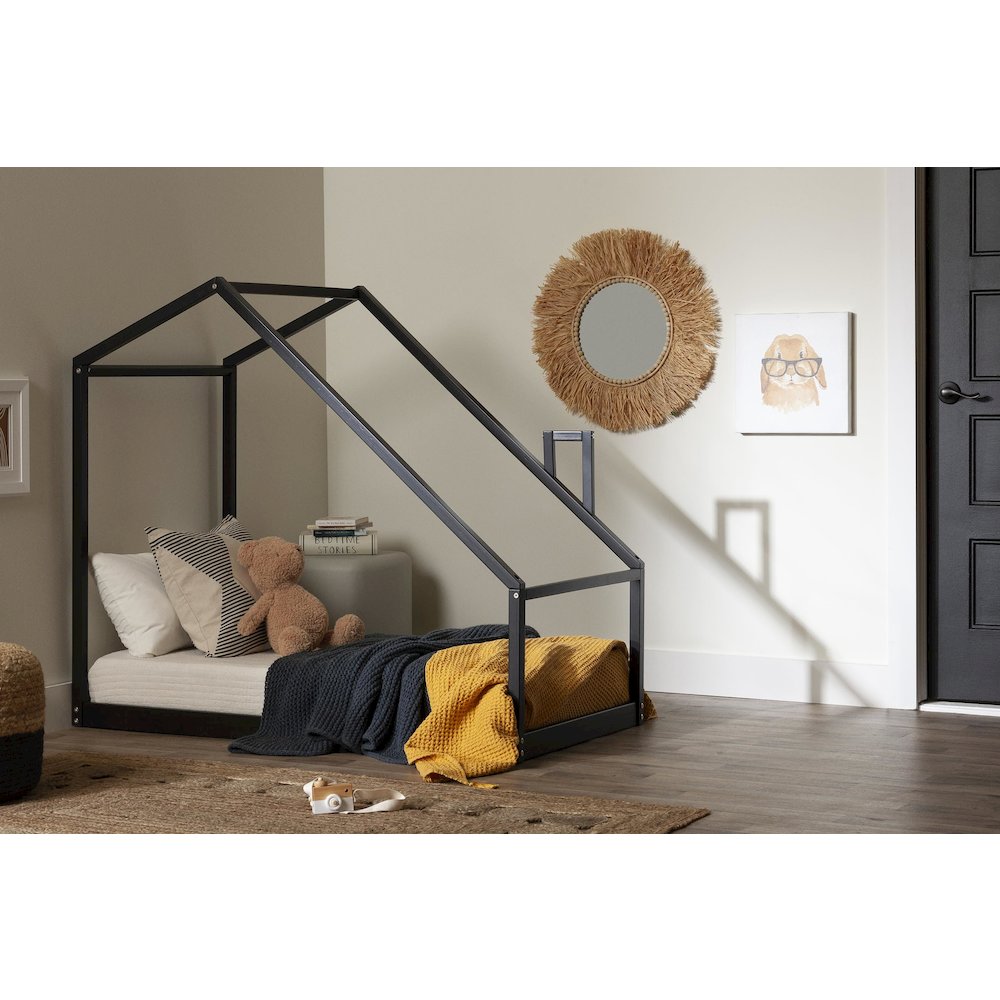 Sweedi House Bed, Black