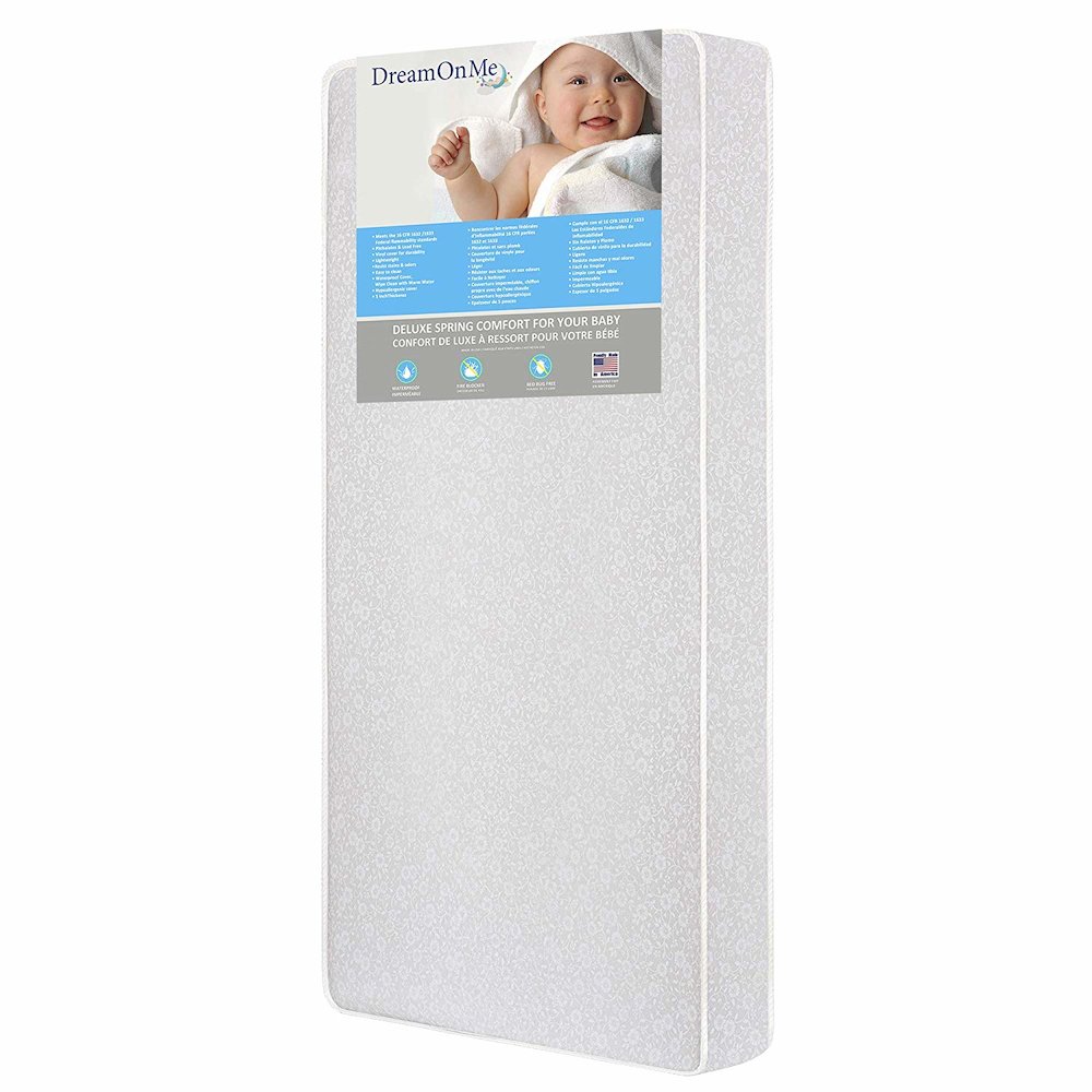 Dream On Me Little Baby 6 Inch Full Size Firm Foam Crib and Toddler Bed Mattress