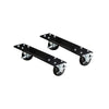 Adjustable Leg Workbench Caster Kit, 30"D, 708 Midnight Ebony