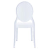 Polycarbonate Kids Chair, Glossy White, Belen Kox
