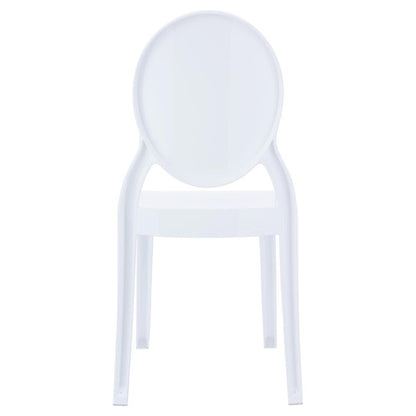 Polycarbonate Kids Chair, Glossy White, Belen Kox