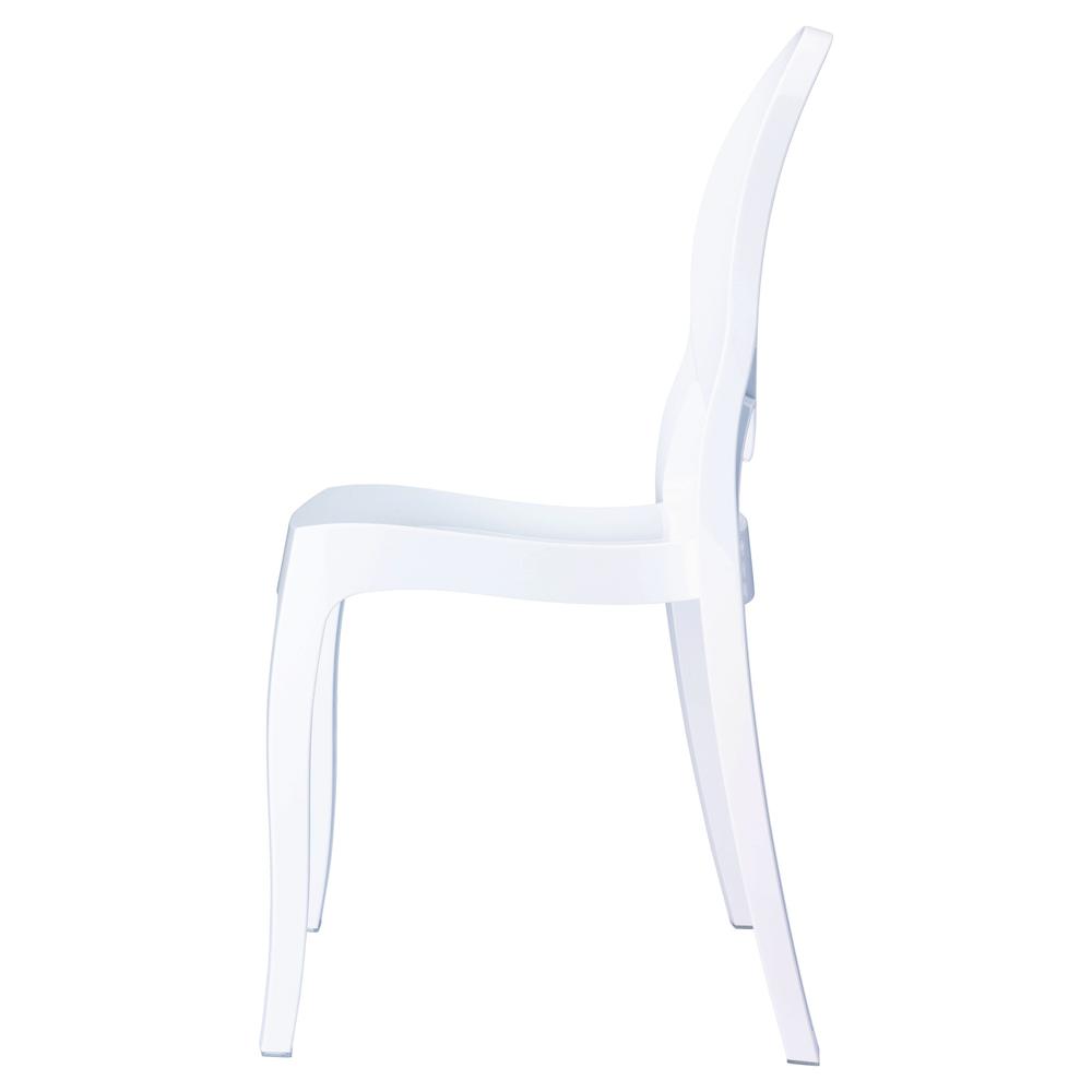 Polycarbonate Kids Chair, Glossy White, Belen Kox